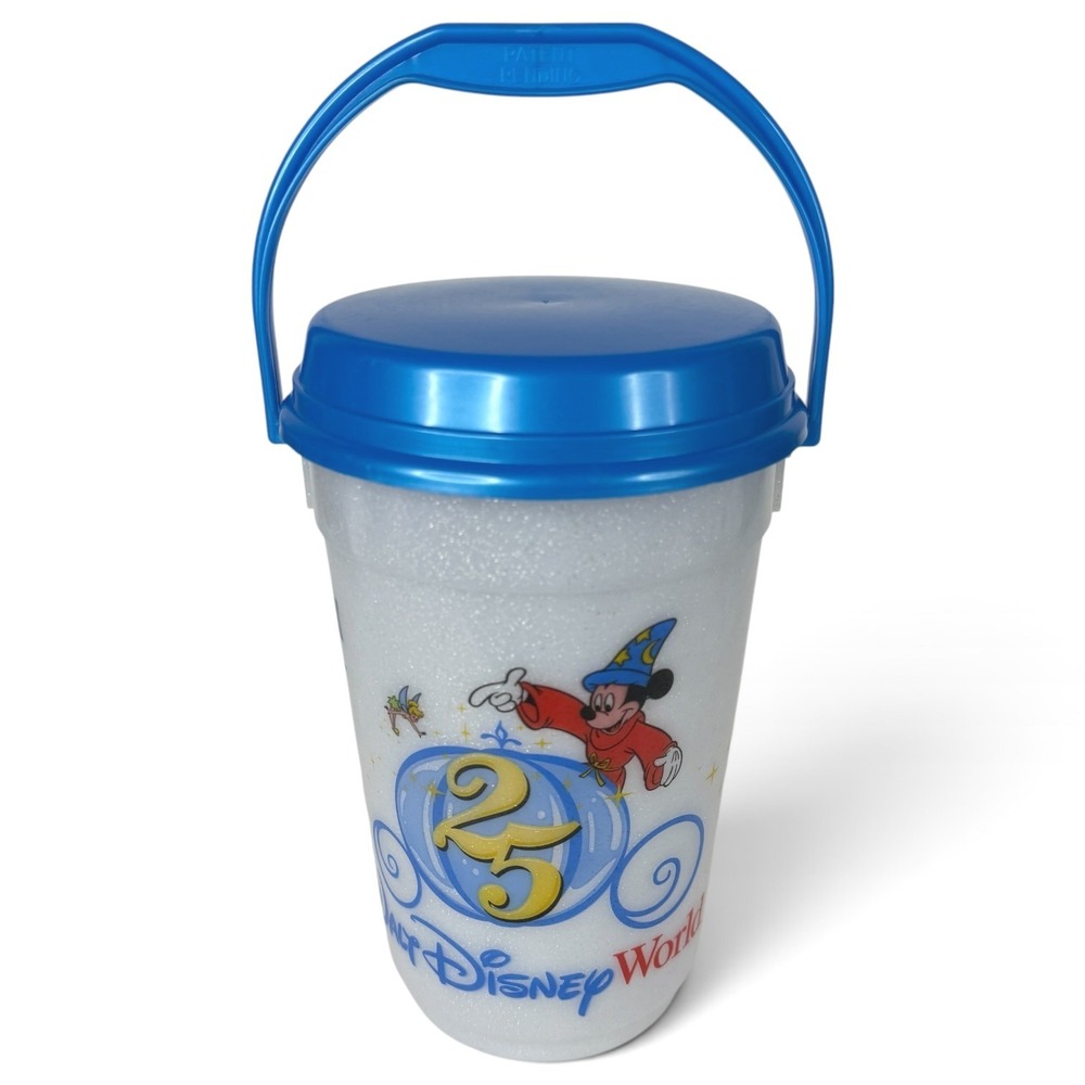 Walt Disney World 25th Anniversary Popcorn Bucket Whirley Mickey Mouse Magic 25